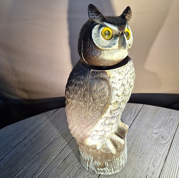 Decoy Scarecrow Brown and Cream Owl Bobble Head Mold - Picture 2 of 8